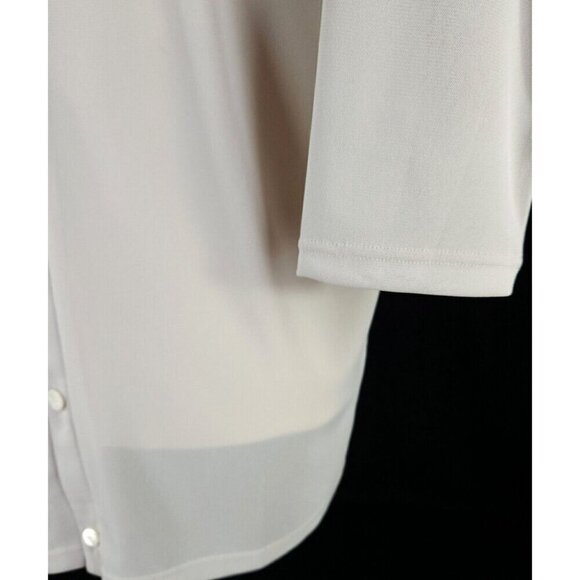 Needles Poly Mesh V-Neck Cardigan in Taupe Size M New - Picture 10 of 16